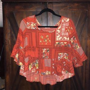 Boho Flowy Peplum Top